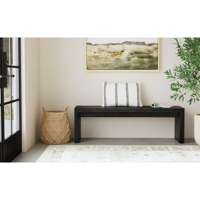 Wood waterfall bench hotsell